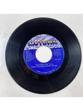 "Endless Love" 7" Vinyl Record Diana Ross Lionel Richie Motown 1981 Release